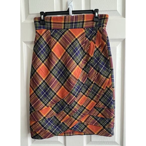 Plenty By Tracy Reese Dresses & Skirts - PLENTY BY TRACY REESE Anthropologie Wool Blend Layered Plaid Skirt